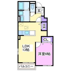 コッティⅠの物件間取画像